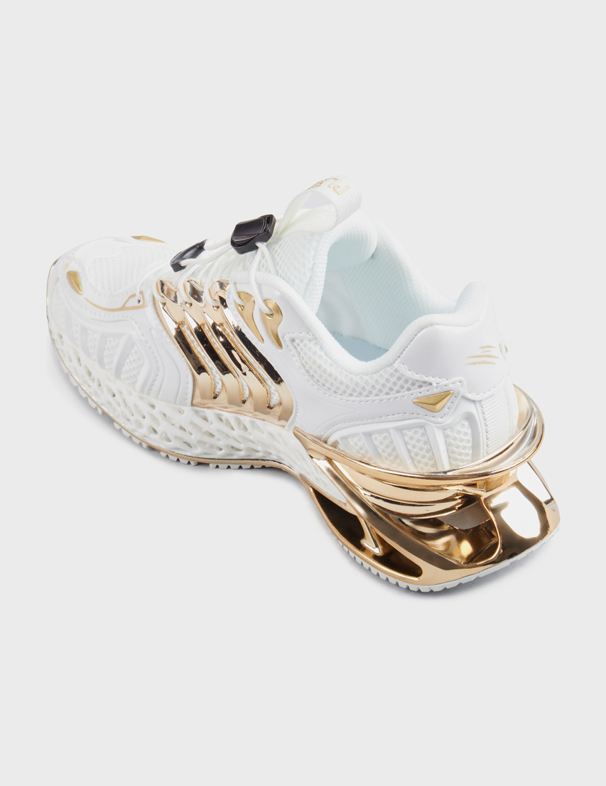 женские белые Кроссовки Plein Sport USC0434STE003N-0116 - фото-2