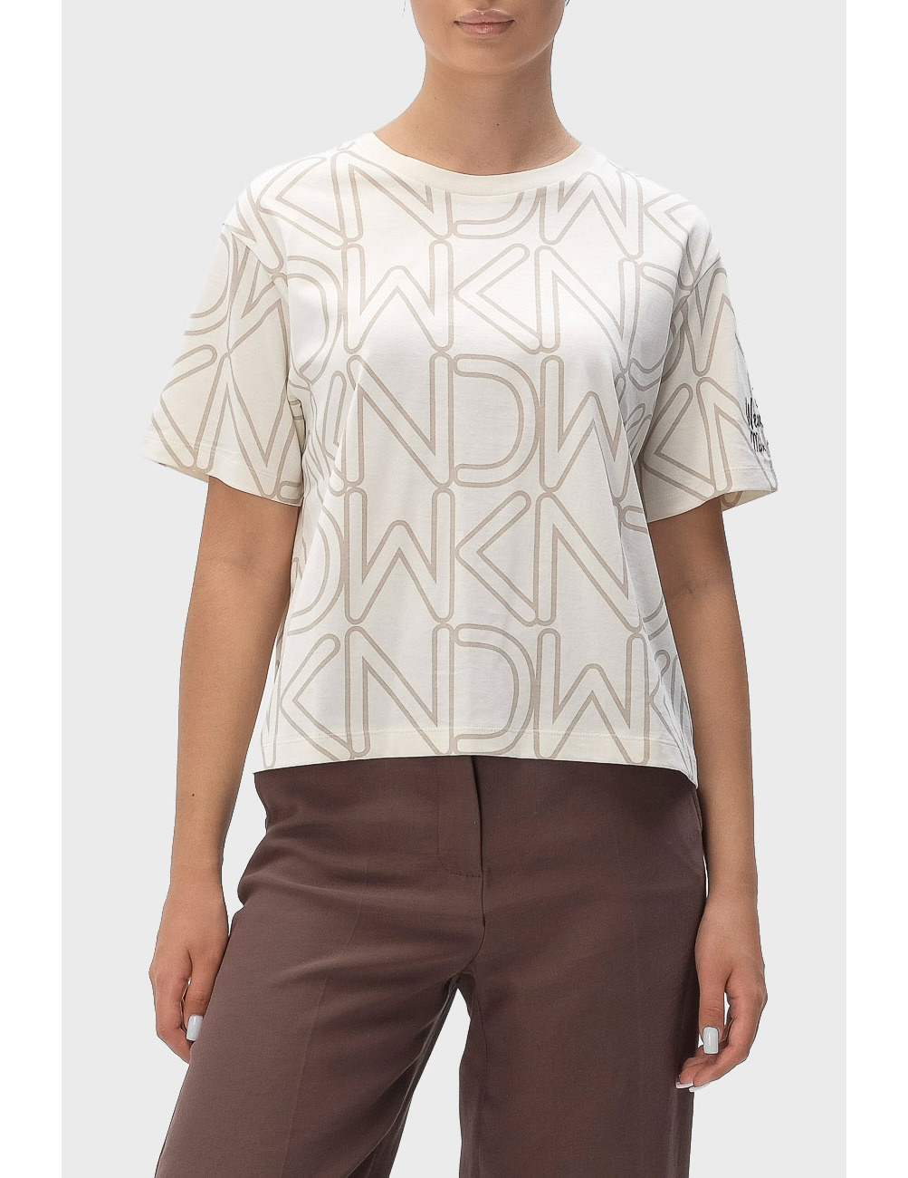 

Футболка, Молочный;бежевый