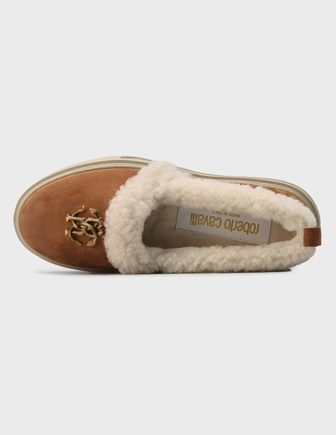 коричневые женские Слипоны Roberto Cavalli 29612_brown 22218 грн