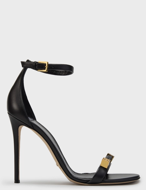 женские черные кожаные Босоножки Elisabetta Franchi SA-12L-61E2-V550-110 - фото-5