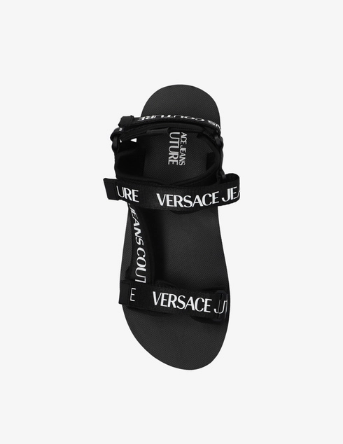 черные мужские Сандалии Versace Jeans Couture ms146_black 5897 грн