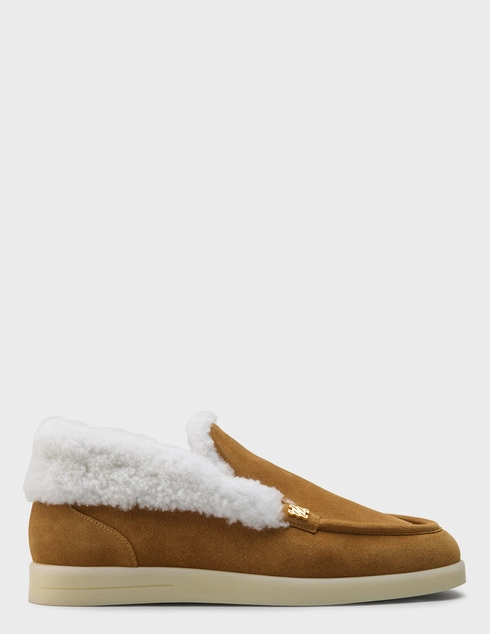 женские коричневые замшевые Полуботинки Casadei 317_brown - фото-5