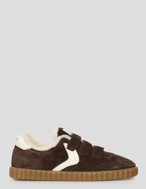 женские коричневые замшевые Кеды Voile Blanche 2019523-0D01_brown - фото-5