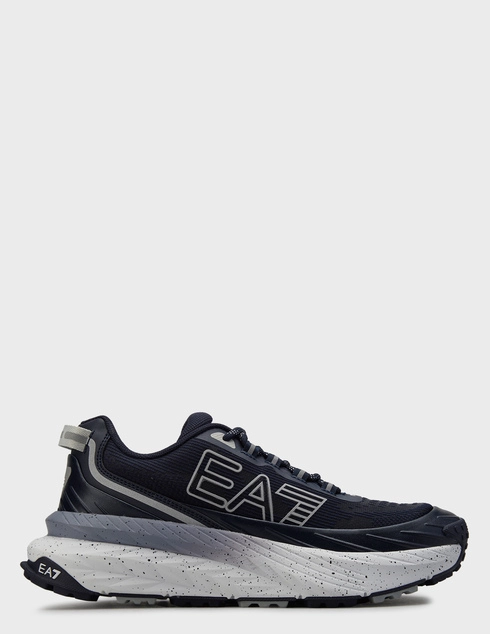 мужские синие текстильные Кроссовки Ea7 Emporio Armani 177-546_blue - фото-5