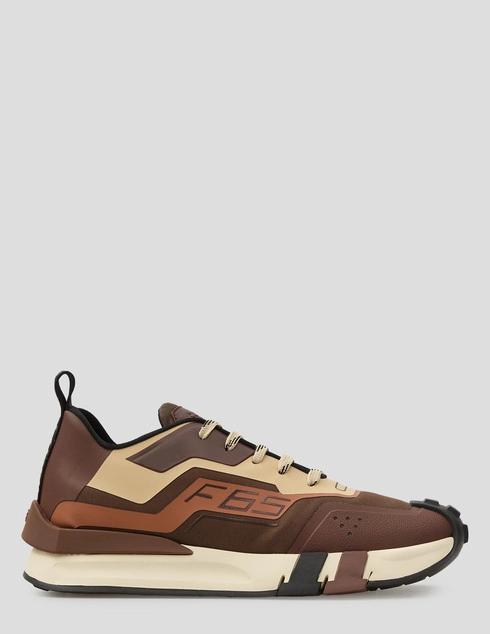 женские коричневые кожаные Кроссовки Fabi F65 FD9016X-55060_brown - фото-5