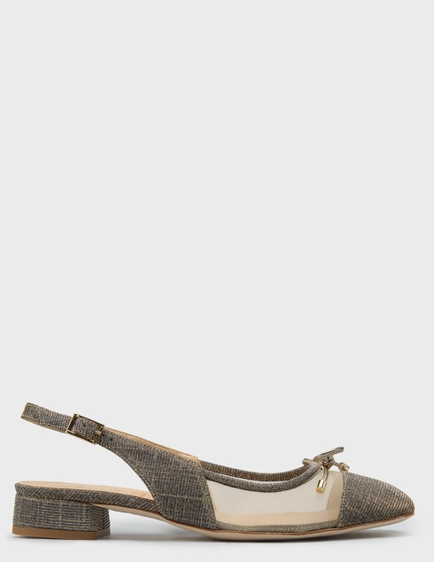 женские серебряные текстильные Босоножки Luca Grossi 1066_silver - фото-5