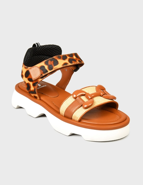 коричневые Босоножки Jeannot NJ-503_brown