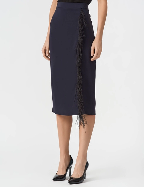 Cushnie Cush-318401-56-INK-STRETCH-CREPE-blue фото-2