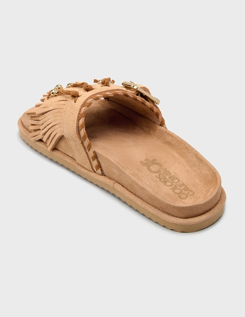 женские бежевые Шлепанцы Colors Of California 603_beige - фото-2