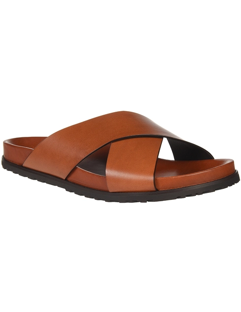 коричневые Шлепанцы Saint Laurent Paris 502090-7660_brown