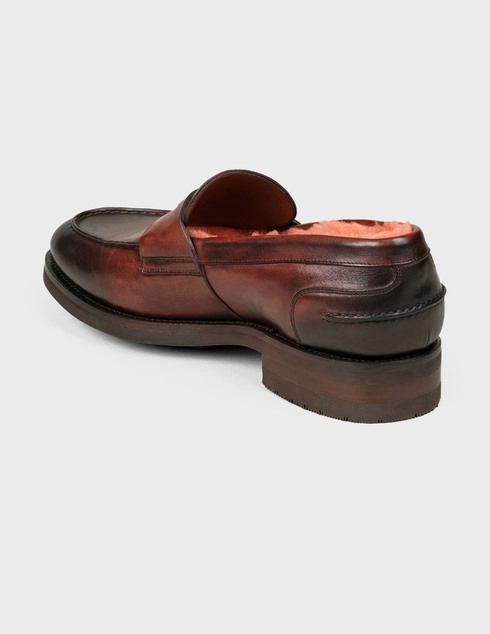 мужские коричневые Лоферы Santoni Sant-MCCO15242UL1AGTNT62-brown - фото-2