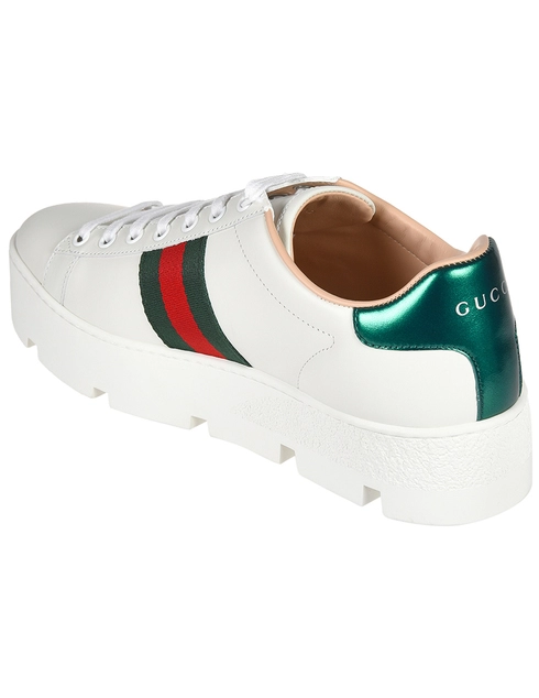 женские белые Кеды Gucci 577573DOPE09064-1920-white - фото-2