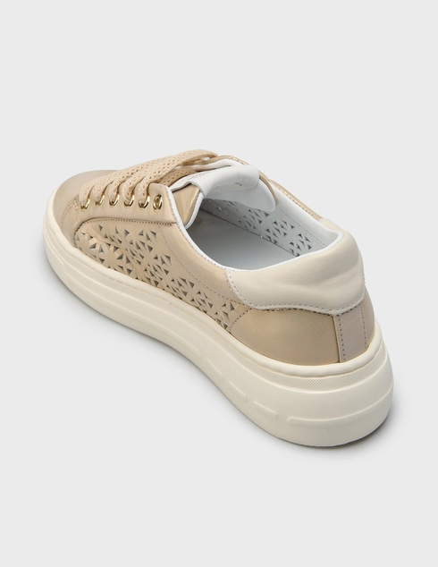 женские бежевые Кеды Stokton 220-021-beige - фото-2