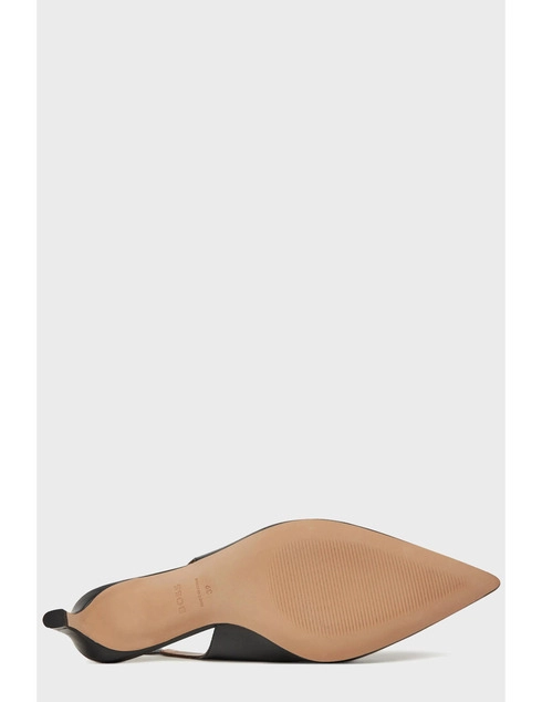 женские черные кожаные Босоножки Boss HUGO_BOSS_9558 - фото-5