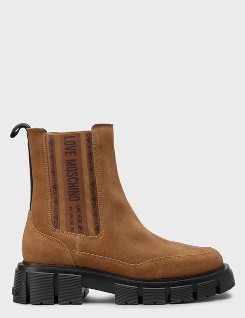 женские коричневые замшевые Ботинки Love Moschino JA24075G0NIG0210_brown - фото-5