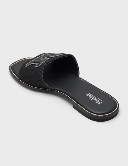 женские черные Шлепанцы Max Mara 2616521039000-002_black - фото-2