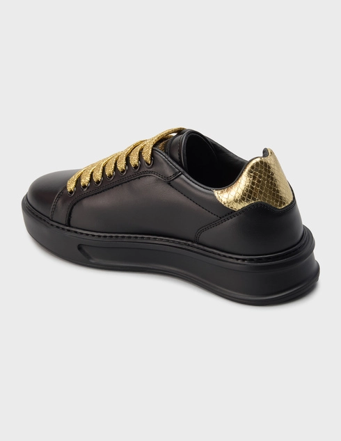 женские черные Кеды Roberto Cavalli 29600_black - фото-2