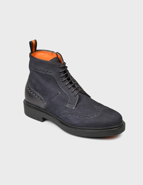 синие Ботинки Santoni Sant-MGWB16921NERINELU59-blue