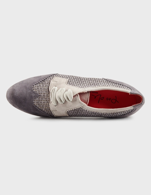 серые женские Туфли Pas De Rouge 304_gray 8900 грн