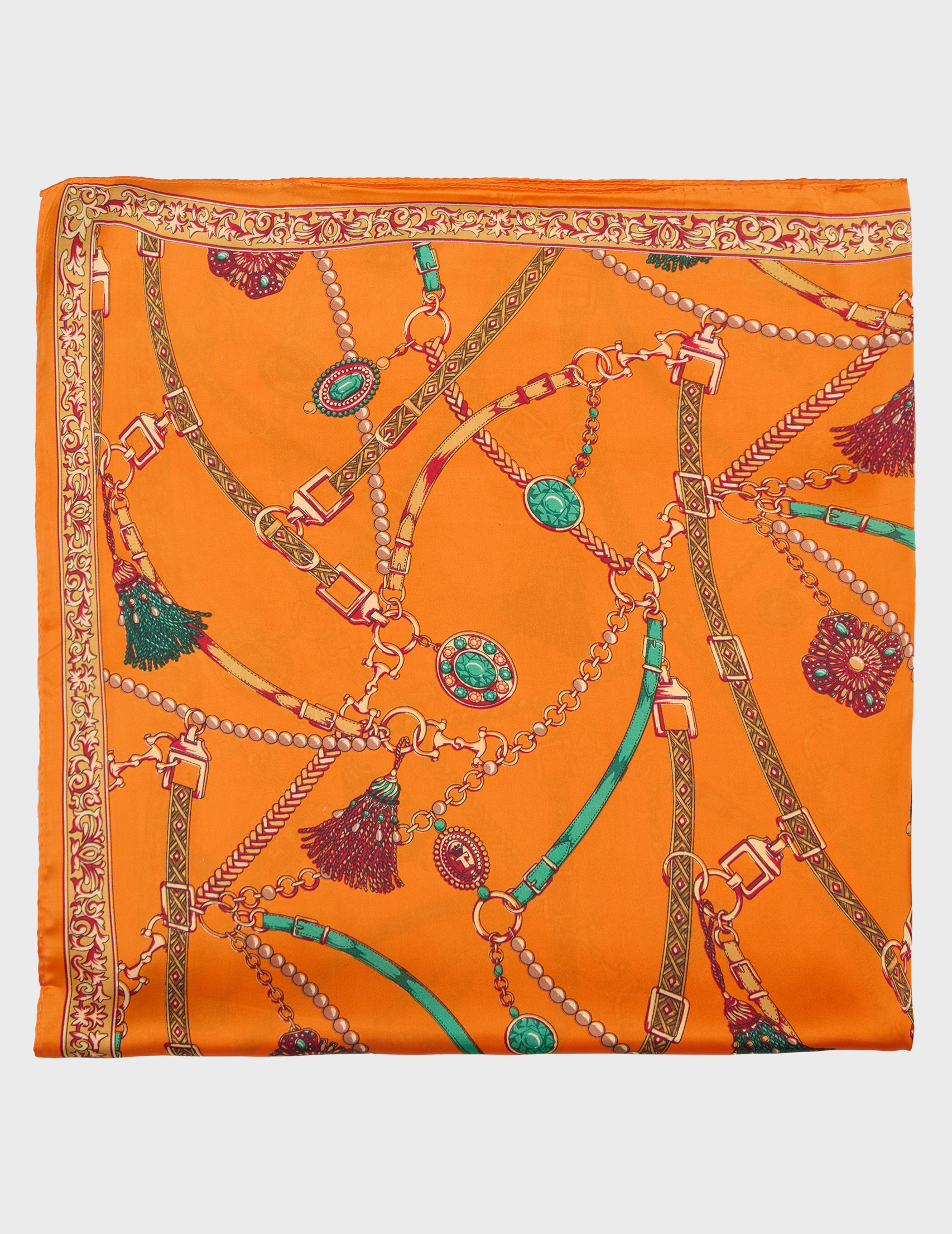 

Платок, Оранжевый;многоцветный