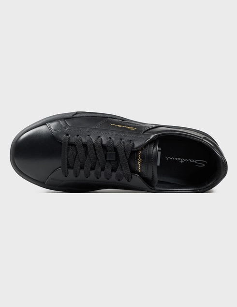 черные мужские Кеды Santoni 21779_black 23917 грн