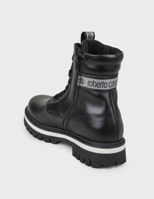 женские черные Ботинки Roberto Cavalli 65998-L-logo-black - фото-2