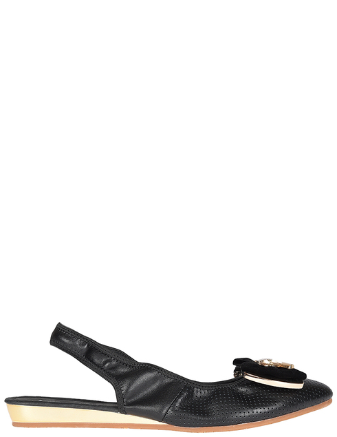 женские черные кожаные Босоножки Francesco Valeri 206_black - фото-5