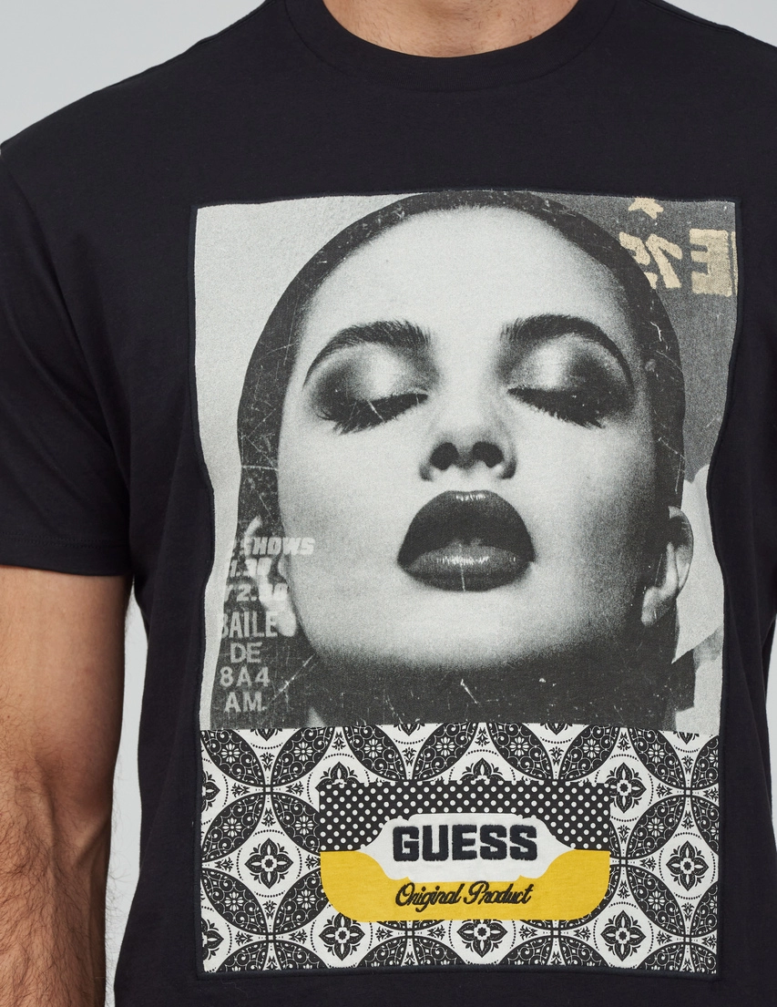 Футболка Guess M4YI90K9RM1-JBLK_blue_207059 (Черный) в интернет