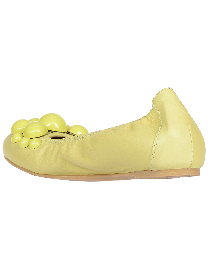женские желтые Балетки Ras 974_yellow - фото-2
