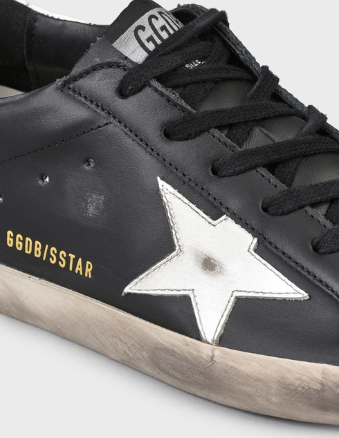 женские черные кожаные Кеды Golden Goose Deluxe Brand SGWF00101-F000321-80203-black - фото-5
