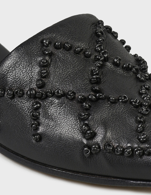 женские черные кожаные Босоножки Fru.It 7529-black - фото-5