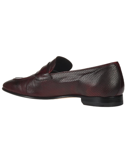 мужские бордовые Лоферы Pellettieri di Parma 395057-11799_blue - фото-2