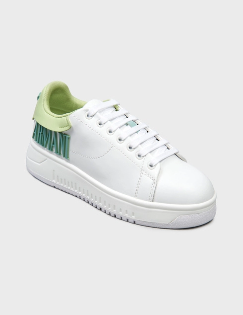 белые Кеды Emporio Armani 024-1-green_white