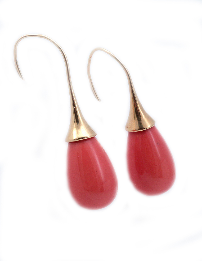 

Серьги, Коралловый