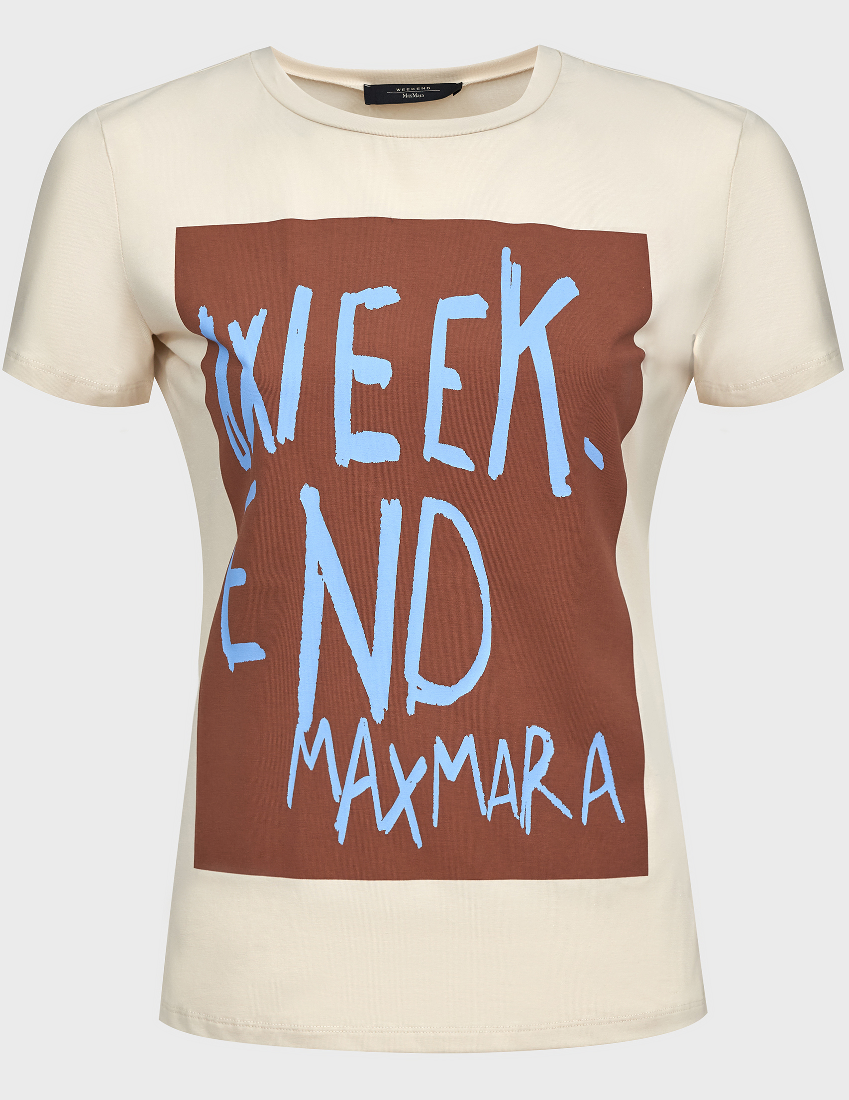 

Футболка, Бежевый;принт