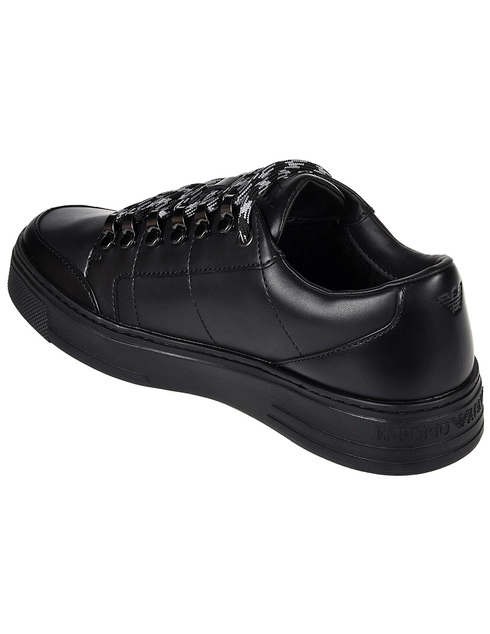 мужские черные Кеды Emporio Armani X4X284-XM051-A083 - фото-2