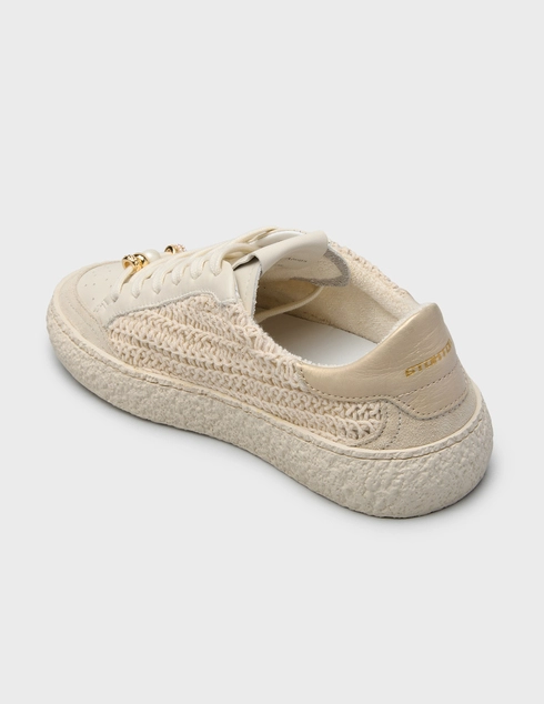 женские бежевые Кеды Stokton VOLTIO-panna-glitter_beige - фото-2