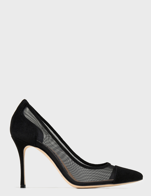 женские черные замшевые Туфли Sergio Rossi SA89580-MAFM46-1000-110-black - фото-5