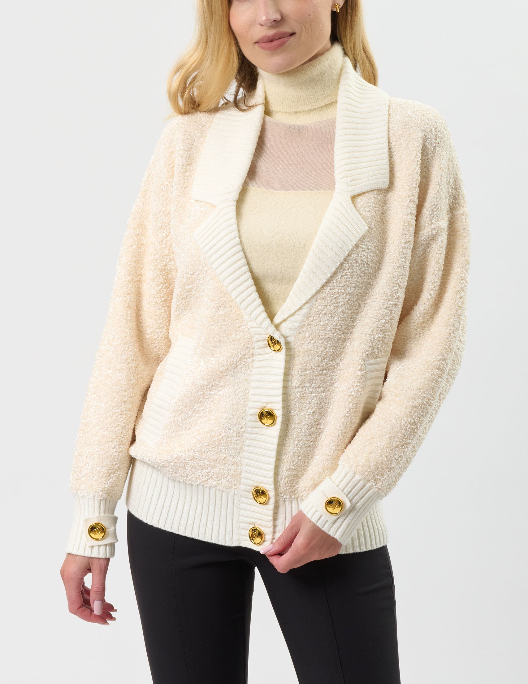 

Кофта, Бежевый;молочный