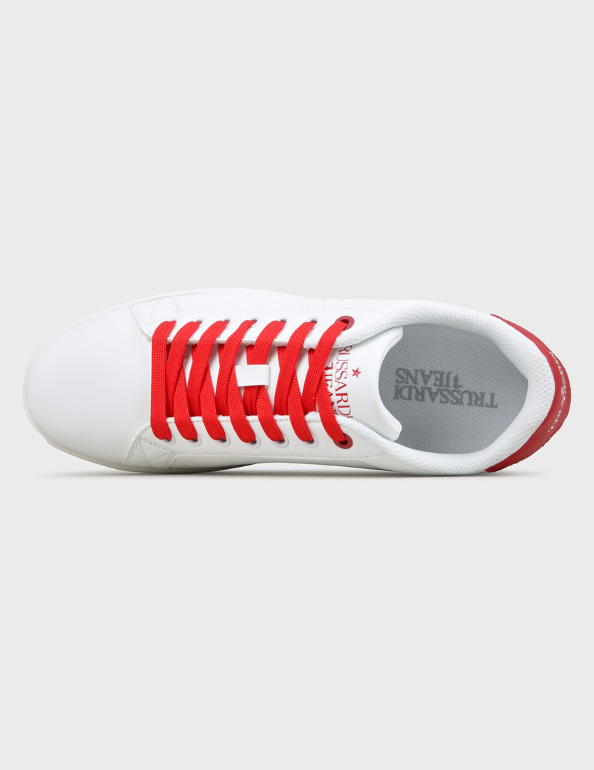 белые мужские Кеды Trussardi 77A00215-W704-white 2695 грн