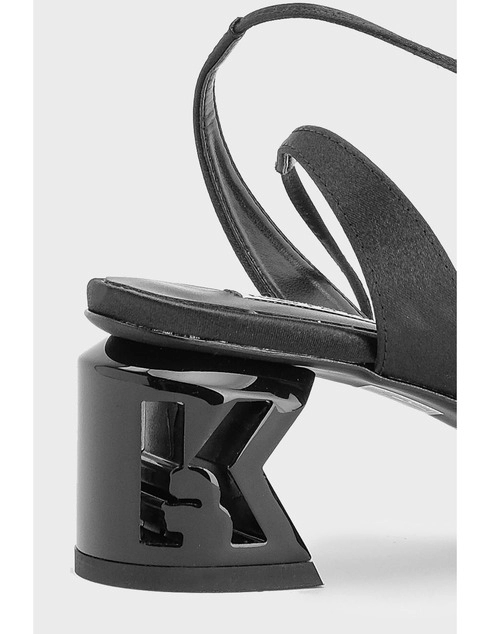 женские черные текстильные Босоножки Karl Lagerfeld 15 - фото-5