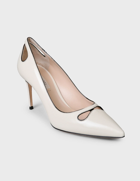 женские белые Туфли Casadei 837-beige - фото-2