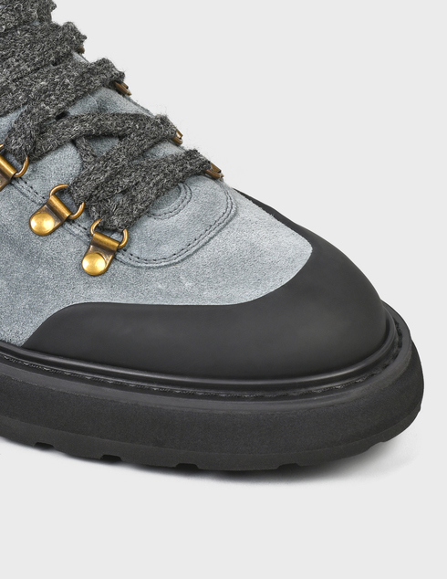 женские серые замшевые Ботинки Doucal'S 851054426-gray - фото-5