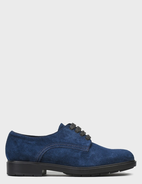 женские синие Дерби Fratelli Rossetti S76198-41806-blue - фото-6