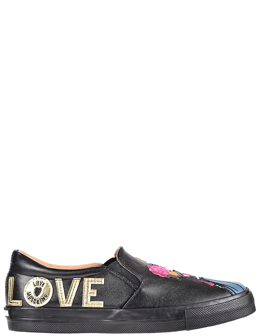 Женские слипоны Love Moschino 15183-black