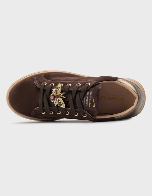 коричневые женские Кеды Stokton AGR-226-d_brown 17950 грн