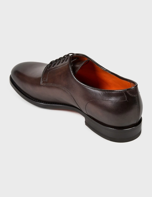 мужские коричневые Дерби Santoni SMCCG14272JJ1IOBRT53-brown - фото-2