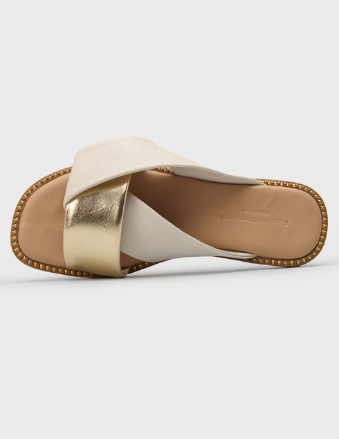 белые женские Шлепанцы Roberto Serpentini ML001-K-panna-gold_milk 12506 грн