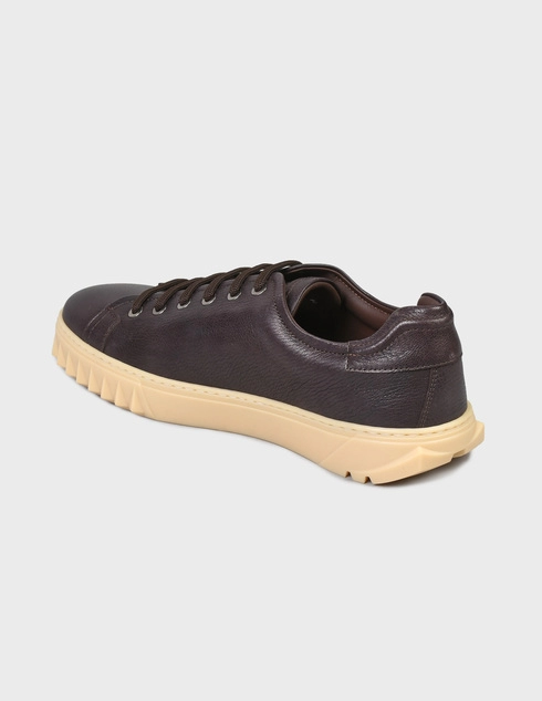 мужские коричневые Кеды Salvatore Ferragamo CUBE-brown - фото-2