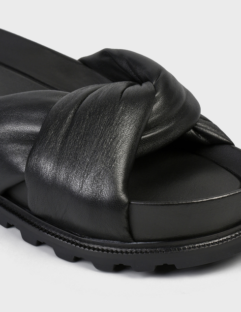 женские черные кожаные Шлепанцы Vic Matie 1Z5686D.Z06U140101 - фото-5